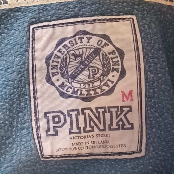 Gently used Victoria's secret pink full zip hoodie size medium - Picture 5 of 7